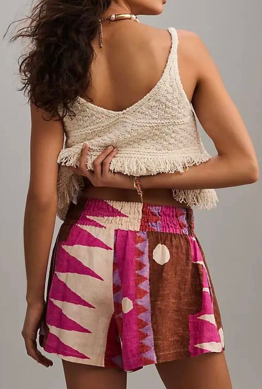 Mestize for Anthropologie Somerset 100% Linen Shorts. Size L. Ret. $98